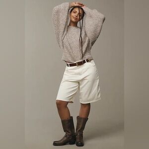 NWT PILCRO Blake Slouchy-Sleeve Crew-Neck Sweater - Beige
$128 MSRP